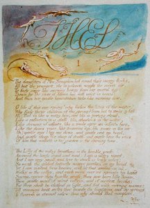 Thel I Le figlie di Mne Seraphim..., tavola 3 da The Book of Thel, 1789